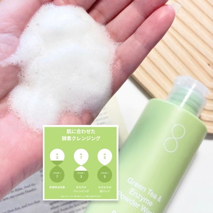 グリーンティー&エンザイムパウダーウォッシュ/By Wishtrend/洗顔パウダーを使ったクチコミ(3枚目)