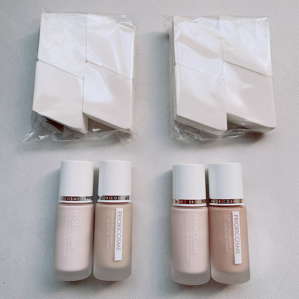 プリオリコスメ ブルーベース 化粧下地 メイクアップベース プリオリコスメ リキッドファンデーション メイクアップベース セット ブルベ