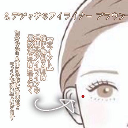 「密着アイライナー」ショート筆リキッド/デジャヴュ/リキッドアイライナーを使ったクチコミ(2枚目)