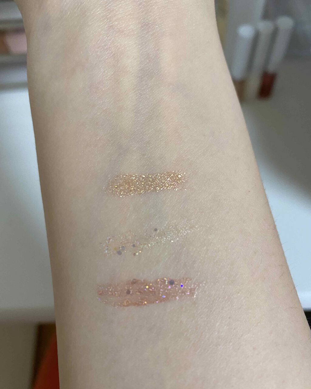 グリッターライナー/b idol/グリッターを使ったクチコミ（2枚目）