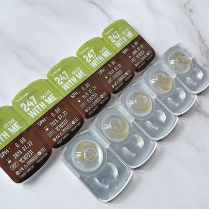 247 WITH ME/THEPIEL/カラーコンタクトレンズを使ったクチコミ(5枚目)