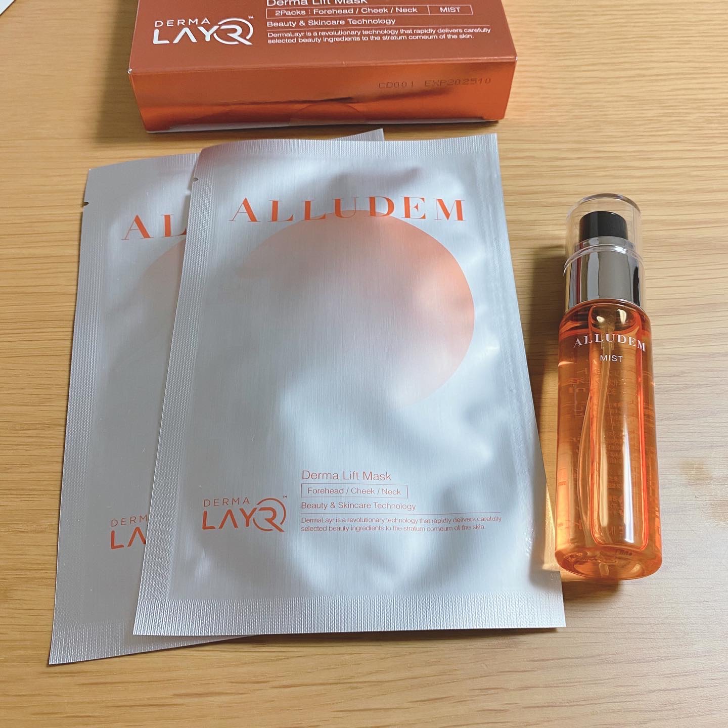 Derma Lift Mask/ALLUDEM/スキンケアキットを使ったクチコミ（2枚目）