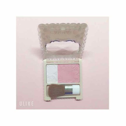 マット&クリスタルチークス No.02 ファンタジーピンク/キャンメイク/パウダーチークを使ったクチコミ(2枚目)