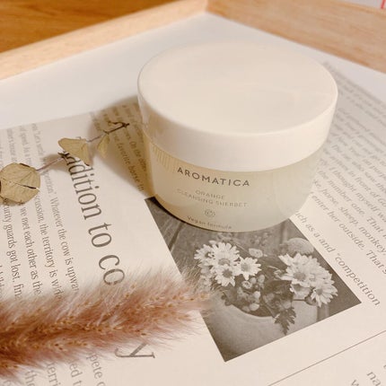 オレンジクレンジングシャーベット/AROMATICA/クレンジングバームを使ったクチコミ(1枚目)