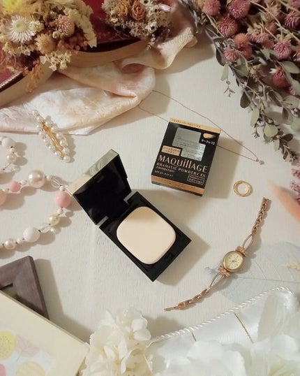 ドラマティックパウダリー EX オークル10/マキアージュ/パウダーファンデーションを使ったクチコミ(2枚目)