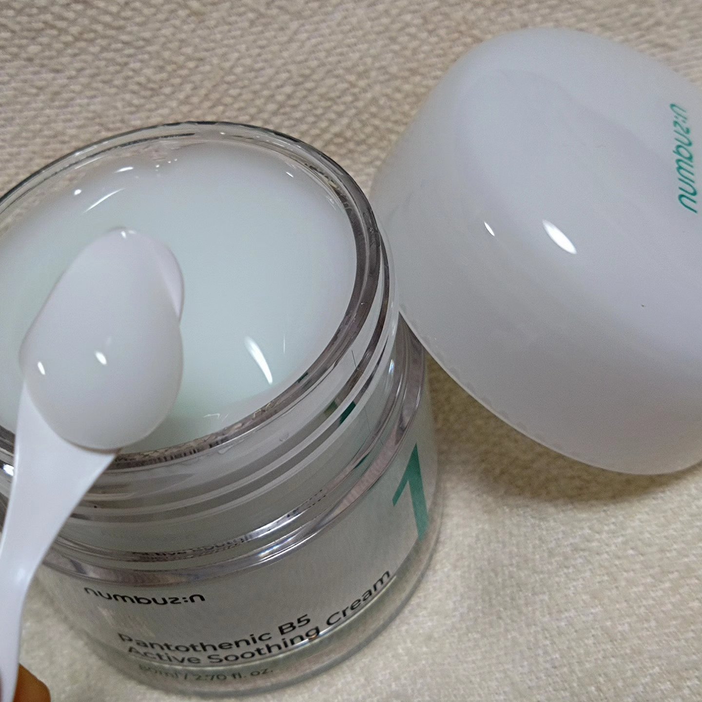 1番 塗るパントテン酸スージングクリーム/numbuzin/フェイスクリームを使ったクチコミ（3枚目）