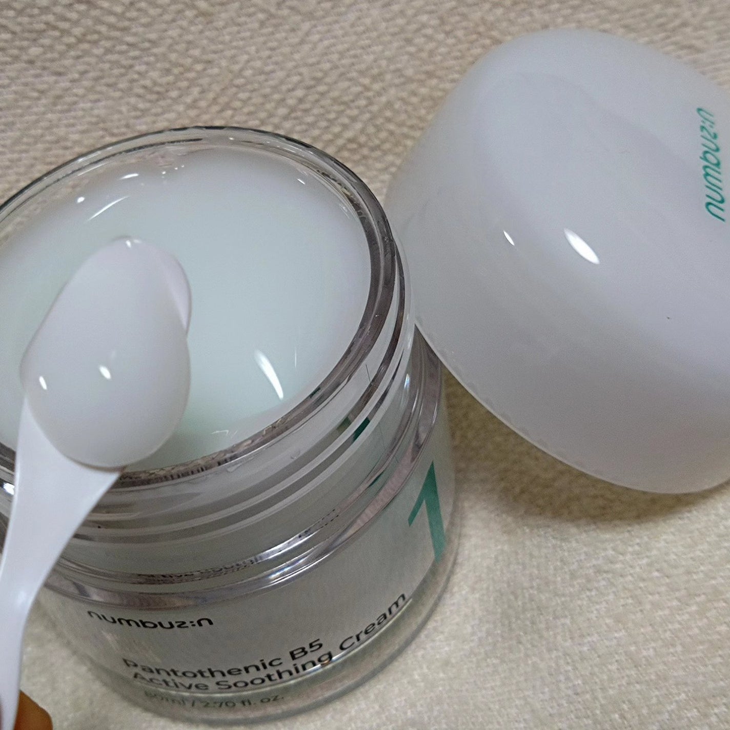 1番 塗るパントテン酸スージングクリーム/numbuzin/フェイスクリームを使ったクチコミ(3枚目)