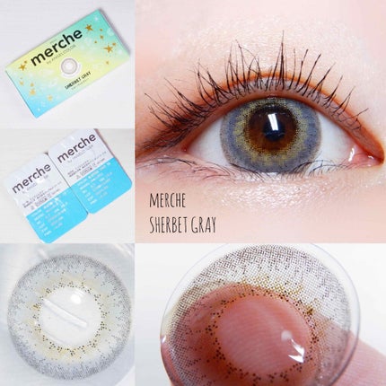AngelColor メルシェ 1monthのクチコミ「#カラコンレポ
#merche @merche_lens 
#SherbetGray.....」(2枚目)