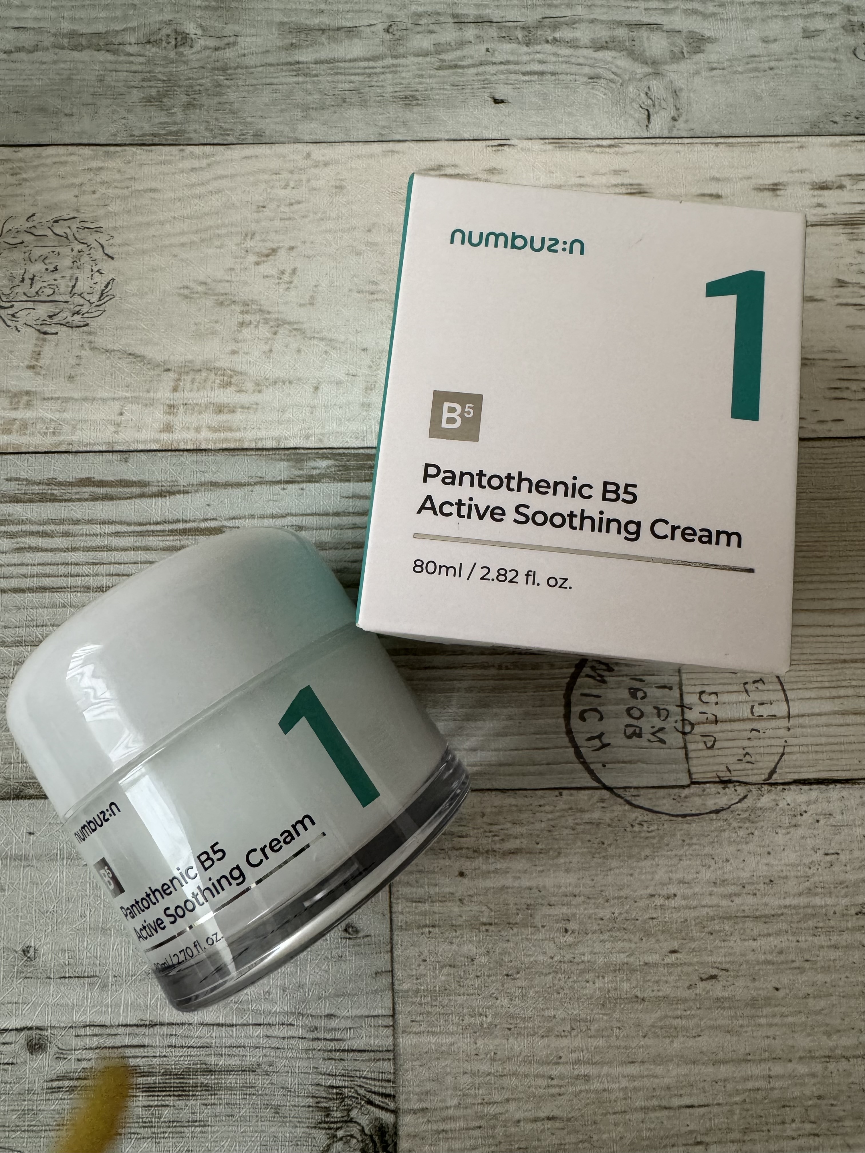 1番 塗るパントテン酸スージングクリーム/numbuzin/フェイスクリームを使ったクチコミ（2枚目）