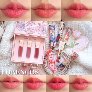 𝒻ℴ𝓇ℯ𝓃𝒸ℴ𝓈 ୨୧
⁡
パケ買い必至の韓国コスメ🤭
@forencos_japan
⁡
☑︎タトゥー・クレールベルベットティント
☑︎タトゥーベルベットミニティント3点セット
⁡
花柄パケも可愛いし、ミニティントのBOXも
すごい可愛いの😊🎀
⁡
どれも発色が凄く良かった！
そして持ちがめちゃくちゃ良い🙆‍♂️
朝つけてから夕方までお直しなしで発色してたよ👄
⁡
ふわっとしたつけ心地でマットすぎないから
使いやすくておすすめです😳⭐️
⁡
⁡＊
＊
＊

#forencos #フォレンコス#タトゥークレールベルベットティント #ブロッサムコスメ#ティントリップ#コーラルリップ#落ちないリップ #バズリップ#マスクにつかないリップ#マスクメイク#リップレビュー #リップティント#韓国コスメ大好き#韓国コスメレビュー #韓国コスメおすすめ#クアンクメイク#pr

⁡ #パケ買い至上主義 の画像 その0