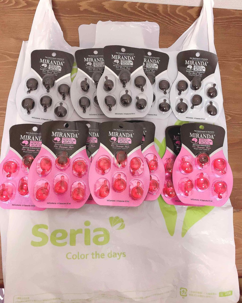 ヘアビタミン シャイニーヘアオイル/MIRANDA/ヘアオイルを使ったクチコミ（1枚目）