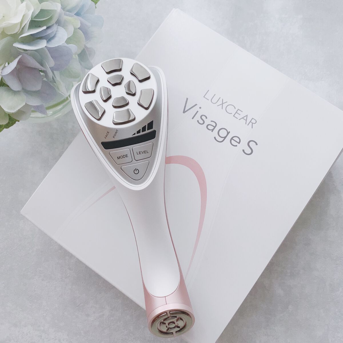 ボディ・フェイスケア LUXCEAR Visage LUXCEAR 美顔器 Visage S ほうれい線 小顔 シワ改善 鼻まわり