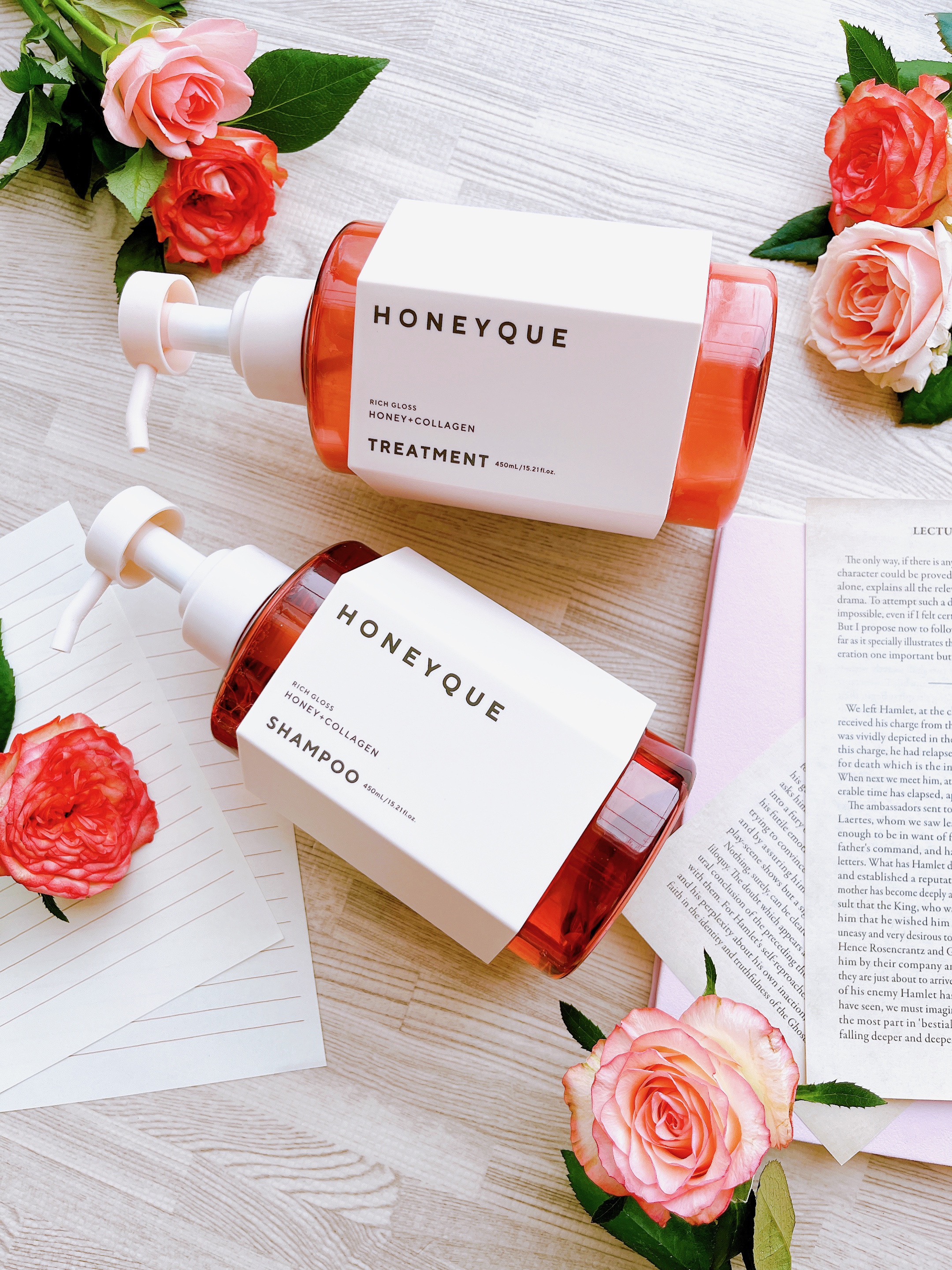 リッチグロス シャンプー シャイニー／ヘアトリートメント シャイニー トリートメント本体 450ml/ハニーク/市販シャンプーを使ったクチコミ（1枚目）