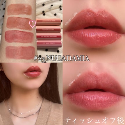 ジューシーラスティングティント/rom&nd/リップティントを使ったクチコミ(7枚目)