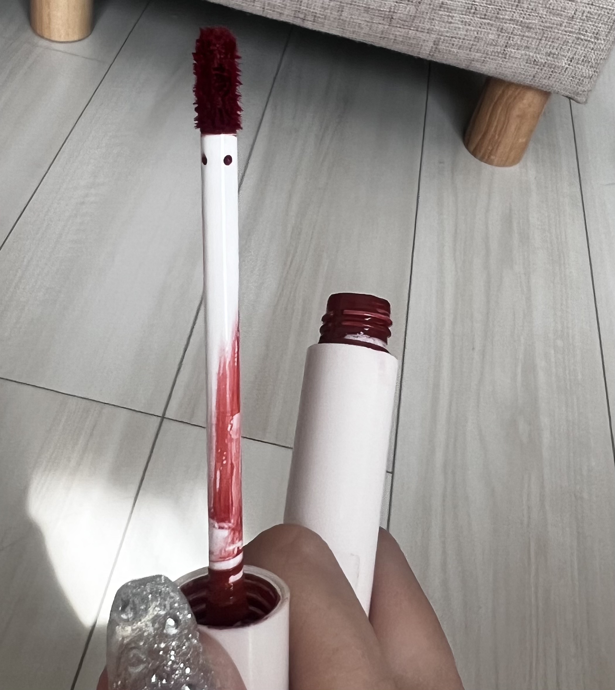 ジューシーリップティント/キャンメイク/口紅を使ったクチコミ（3枚目）