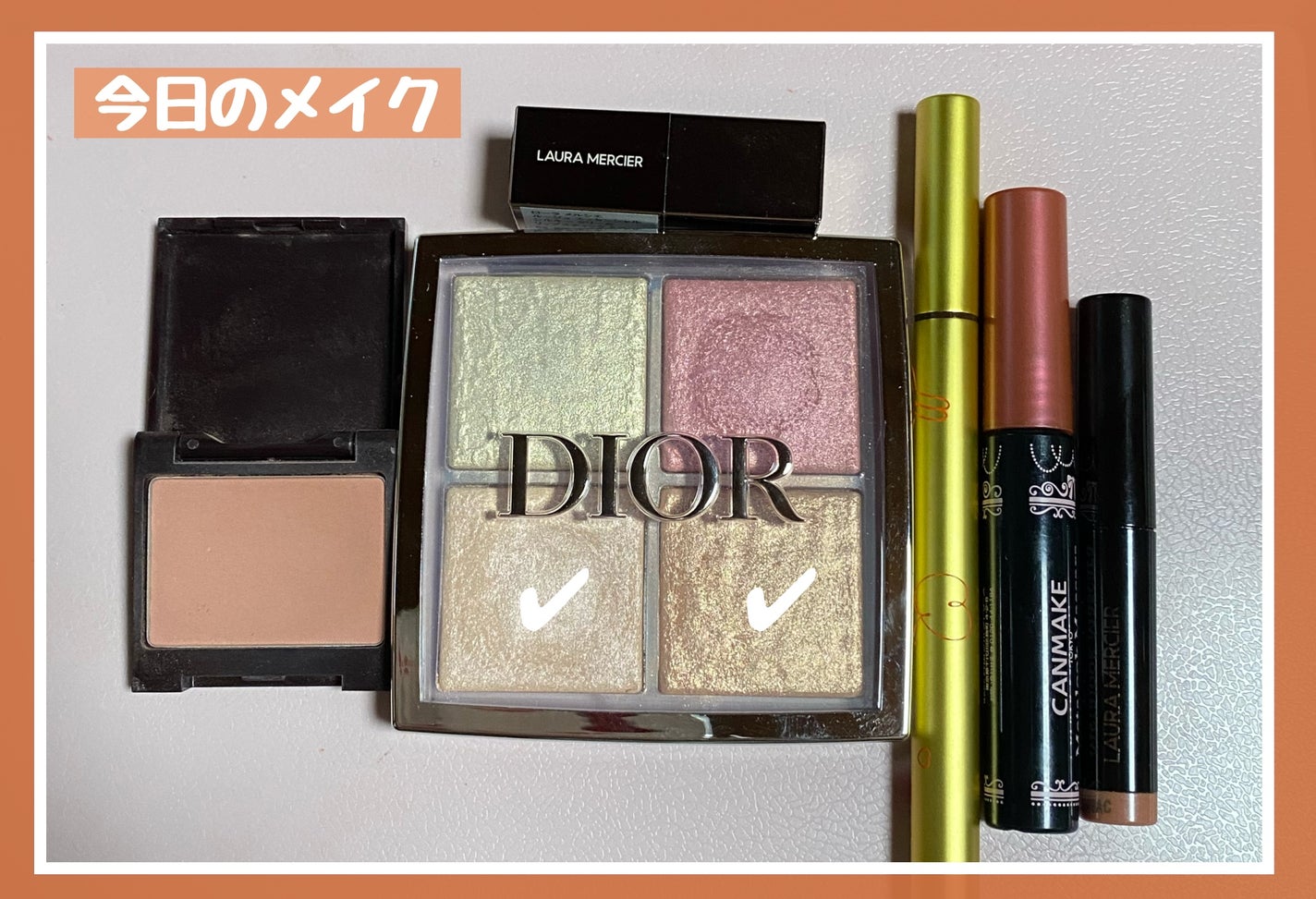 ディオール バックステージ フェイス グロウ パレット/Dior/ハイライトを使ったクチコミ(1枚目)