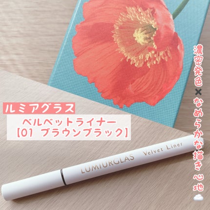 ベルベットライナー/LUMIURGLAS/リキッドアイライナーを使ったクチコミ(1枚目)