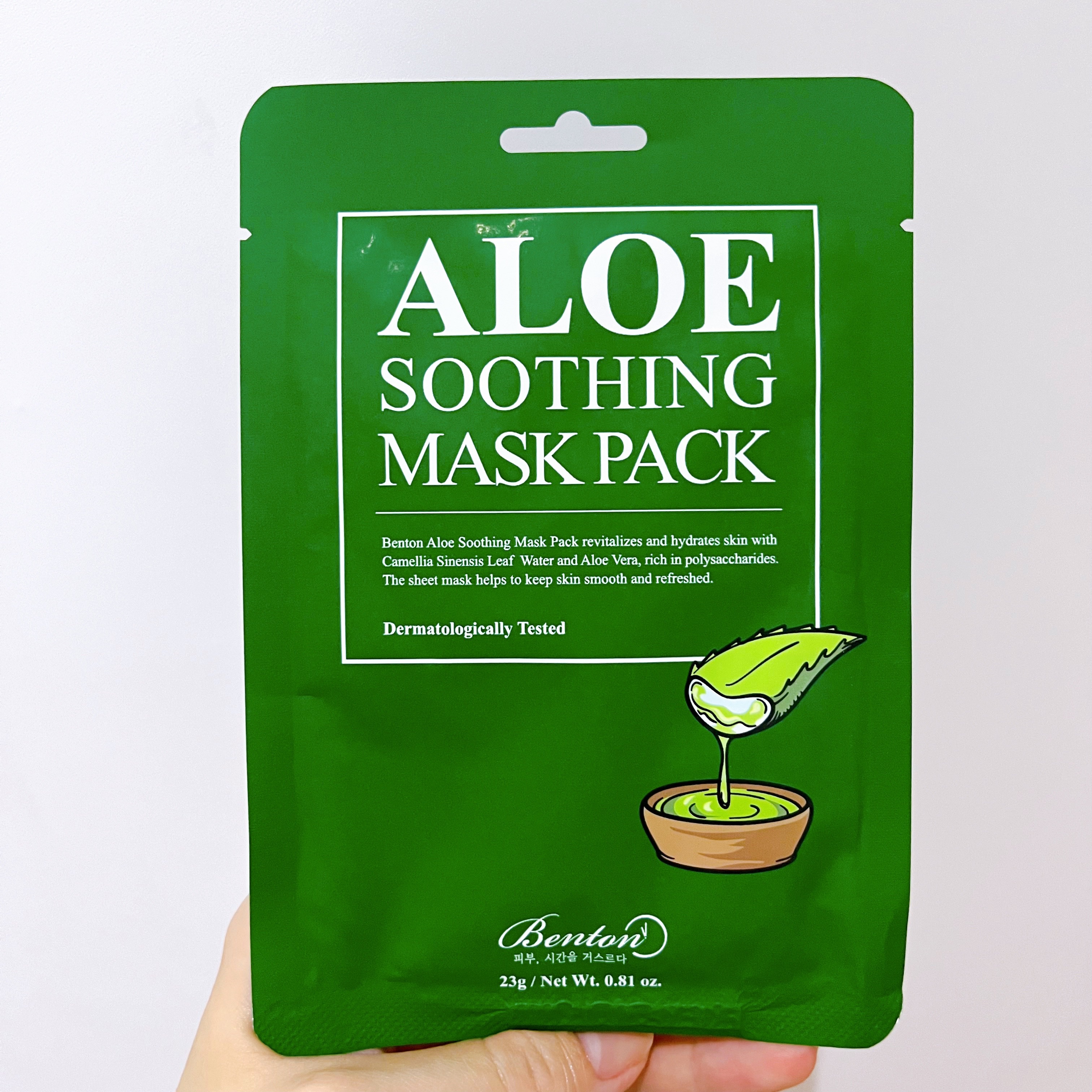 アロエスージングマスクパック/BENTON/シートマスク・パックを使ったクチコミ（1枚目）