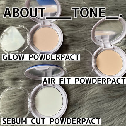 グローパウダーパクト/ABOUT TONE/プレストパウダーを使ったクチコミ(3枚目)