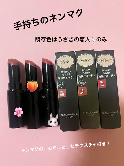 ネンマクフェイク ルージュ/Visée/口紅を使ったクチコミ(2枚目)