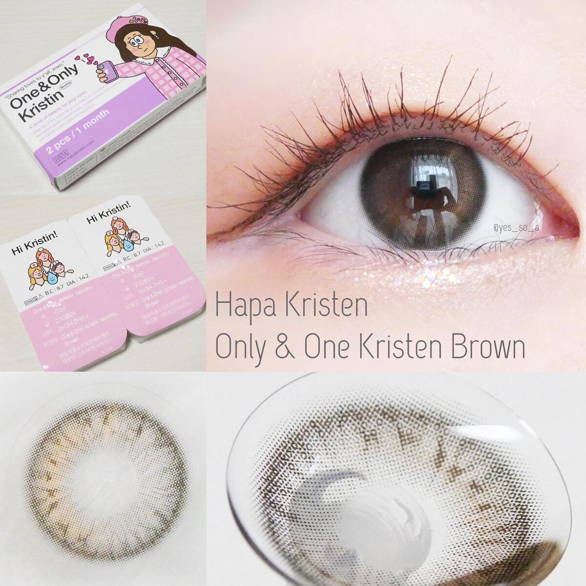 One & Only Kristin/Hapa kristin/カラーコンタクトレンズを使ったクチコミ（2枚目）