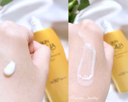 スーパーモイスチャージェルゴールド/スキンアクア/日焼け止めジェルを使ったクチコミ(2枚目)