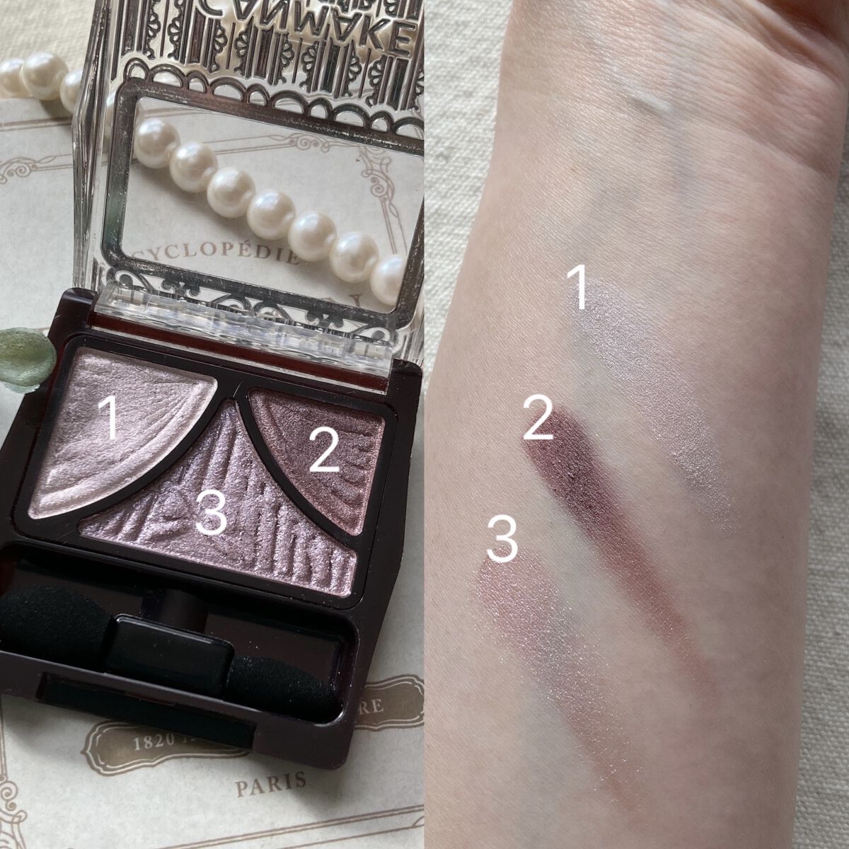 ジューシーピュアアイズ/キャンメイク/アイシャドウパレットを使ったクチコミ（3枚目）