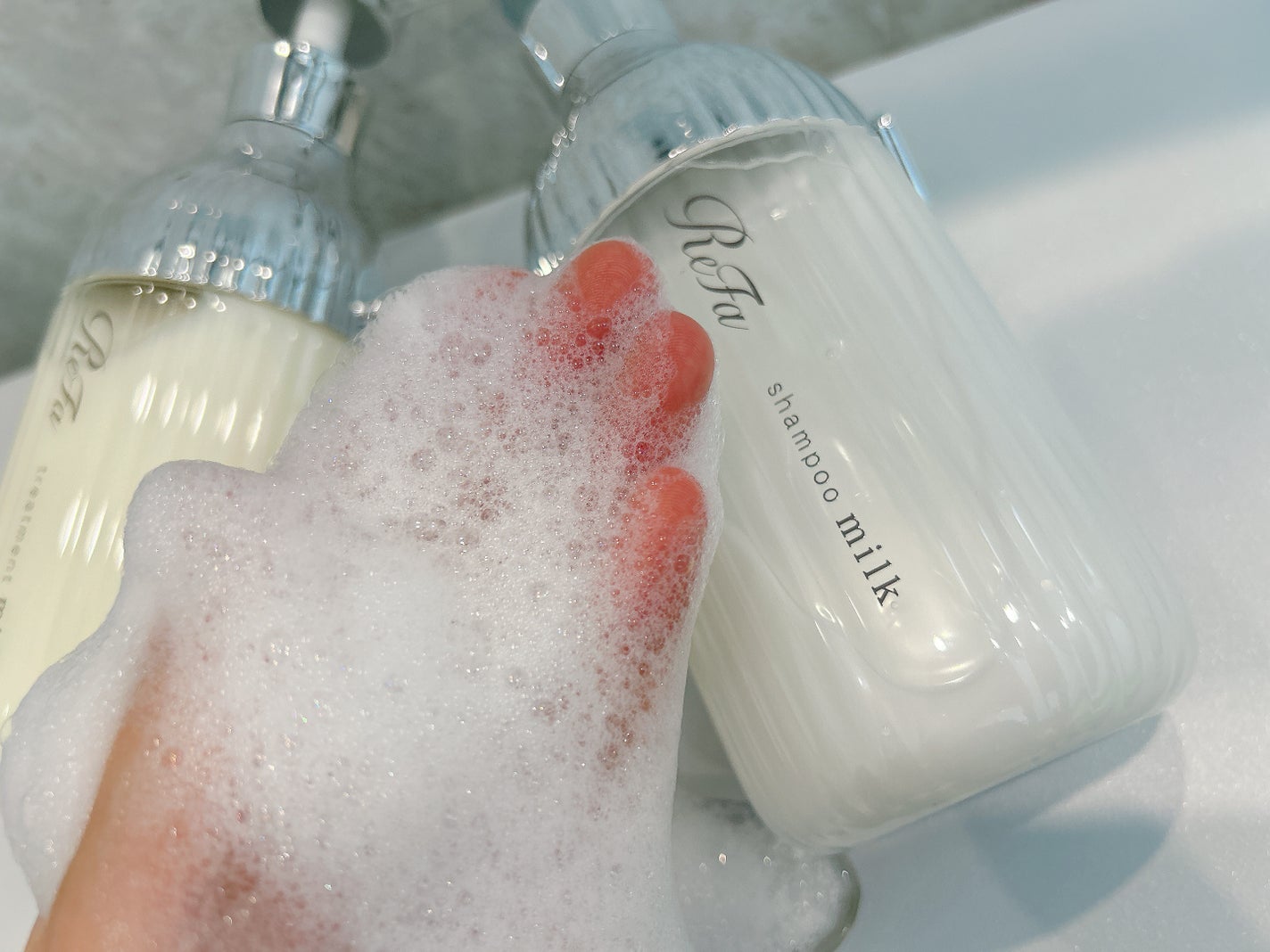 リファミルクプロテインシャンプー/トリートメント/ReFa/シャンプー・コンディショナーを使ったクチコミ(6枚目)