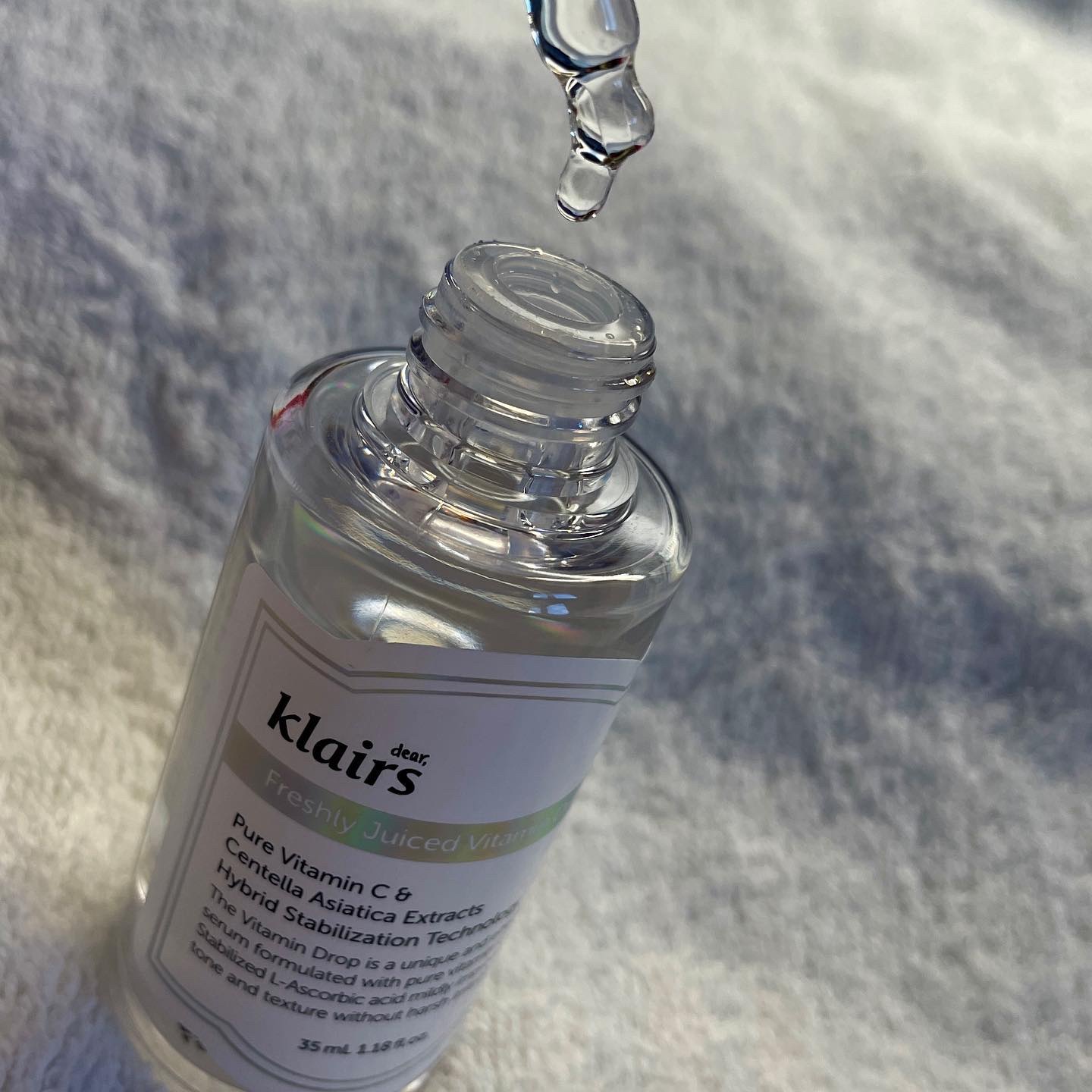 フレッシュリージュースドビタミンドロップ(35ml)/Klairs/美容液を使ったクチコミ（2枚目）