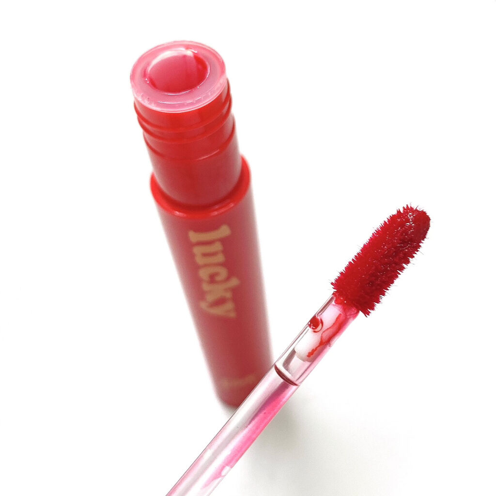 ラッキーシャインティント 01幸運/BBIA/リップティントを使ったクチコミ（3枚目）