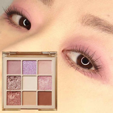 ✨MAUVE MATTE eye✨ NUDE Obsessions Eyeshadow Palette Lightを使ってマット アイメイク。上段の一番左と一番右の2色のみ使用。いつもならグリッターを使