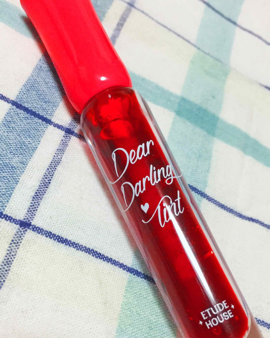 ディアダーリン ウォータージェルティント OR203(グレープフルーツ)/ETUDE/リップティントを使ったクチコミ（1枚目）