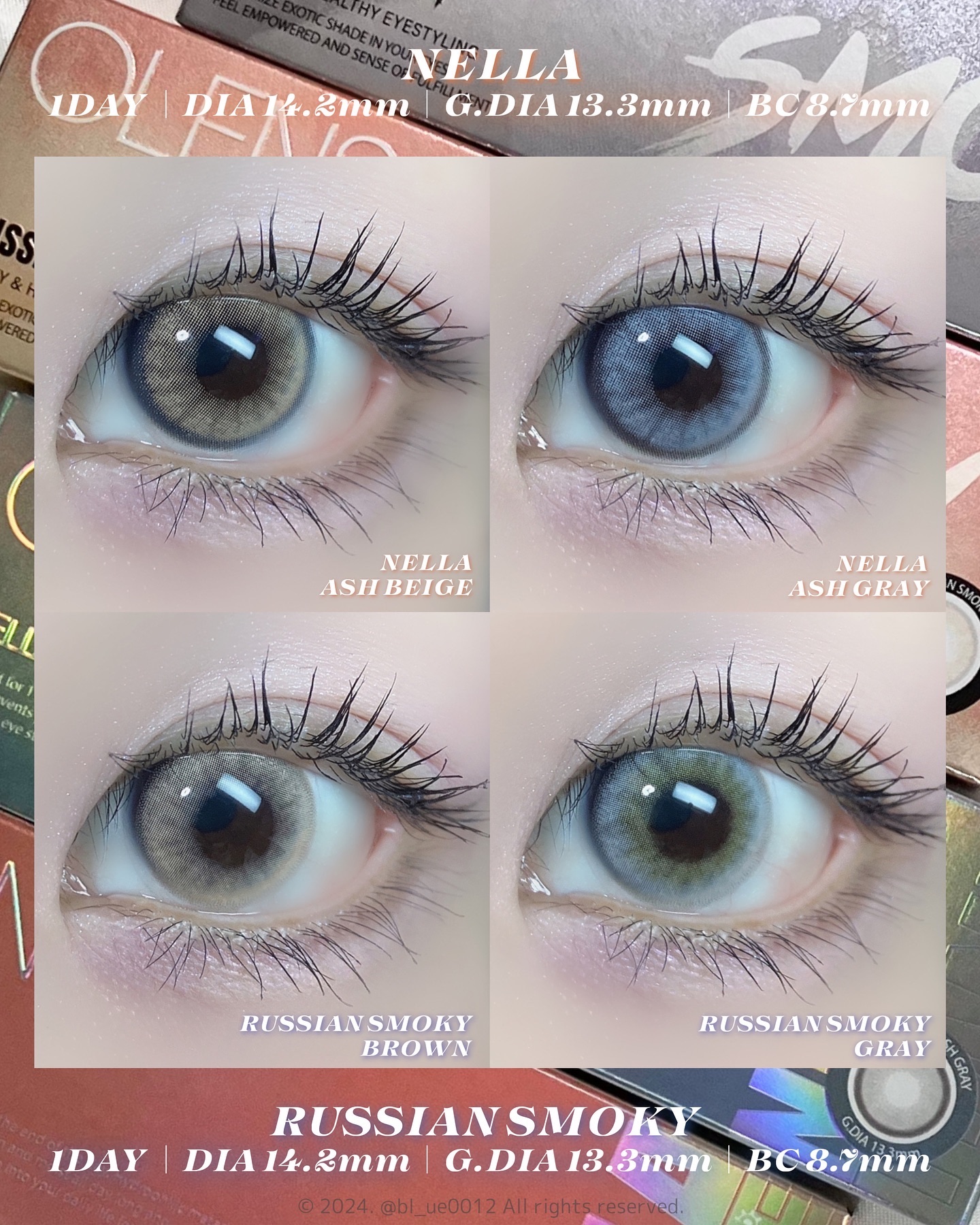 ロシアンスモーキー/OLENS/カラーコンタクトレンズを使ったクチコミ（3枚目）