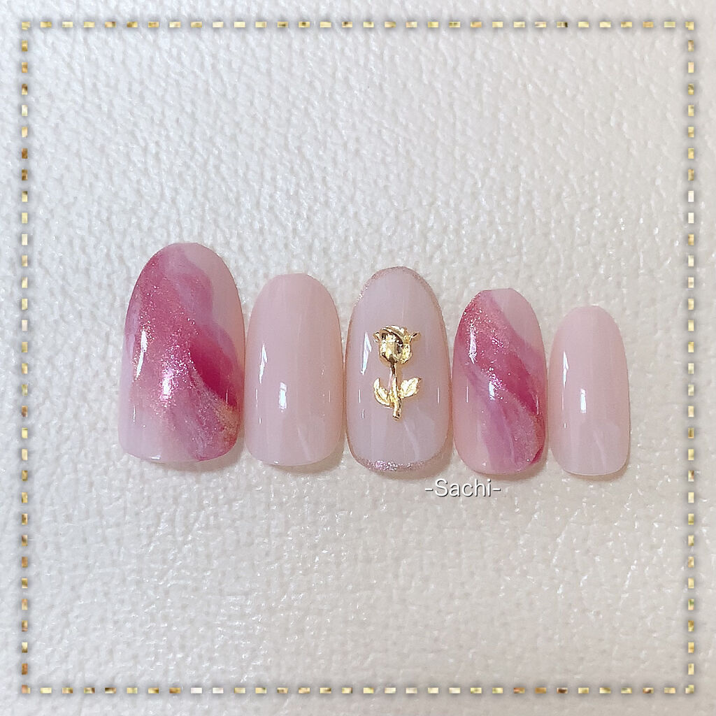 ネイル エナメル 242 ローズ系パール/ちふれ/マニキュアを使ったクチコミ（3枚目）