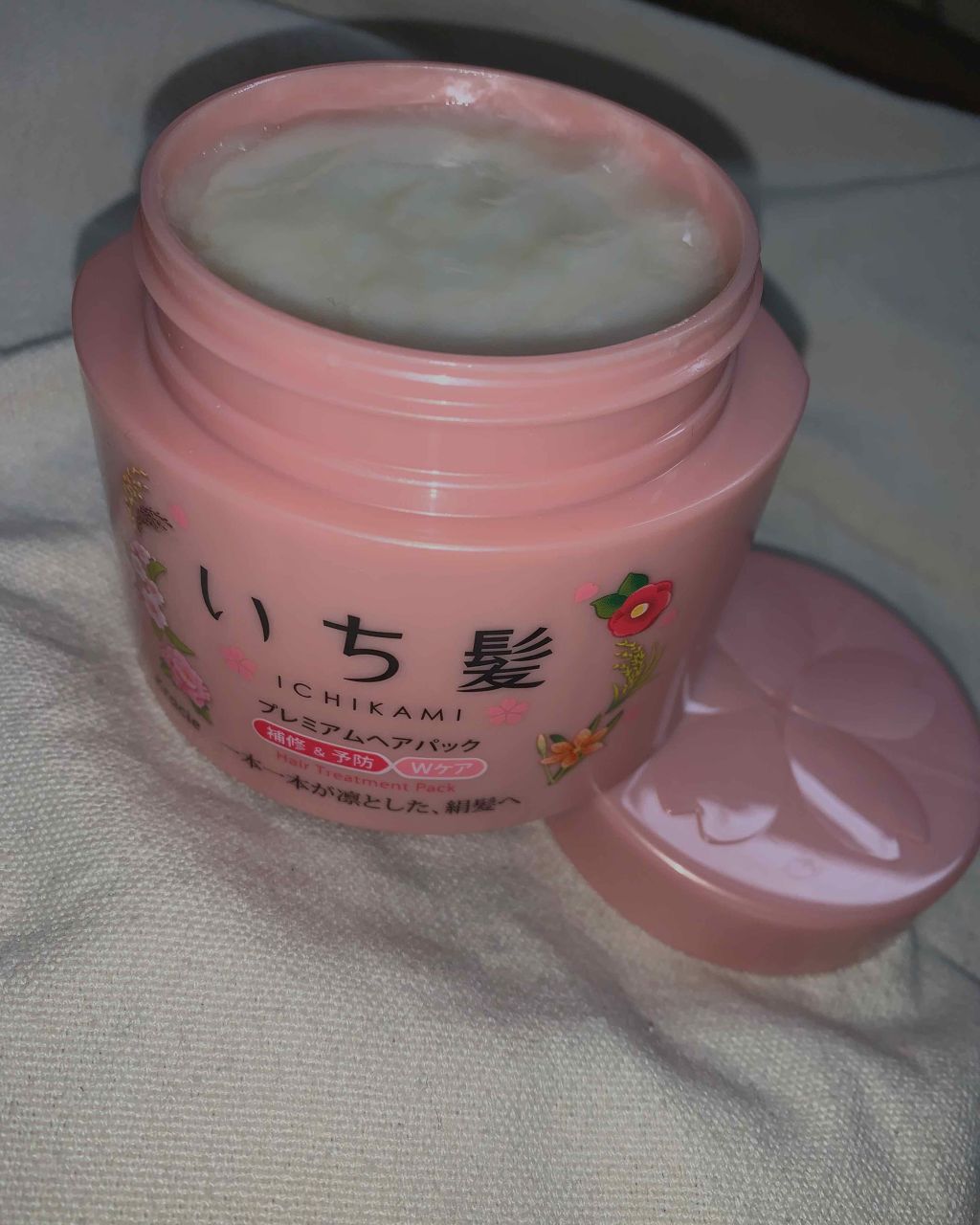 プレミアムヘアパック 補修＆予防Wケア/いち髪/ヘアマスク・ヘアパックを使ったクチコミ（1枚目）