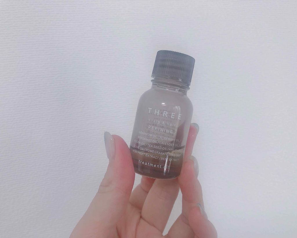 スキャルプ＆ヘア リファイニング トリートメント オイル R/THREE/ヘアオイルを使ったクチコミ（1枚目）