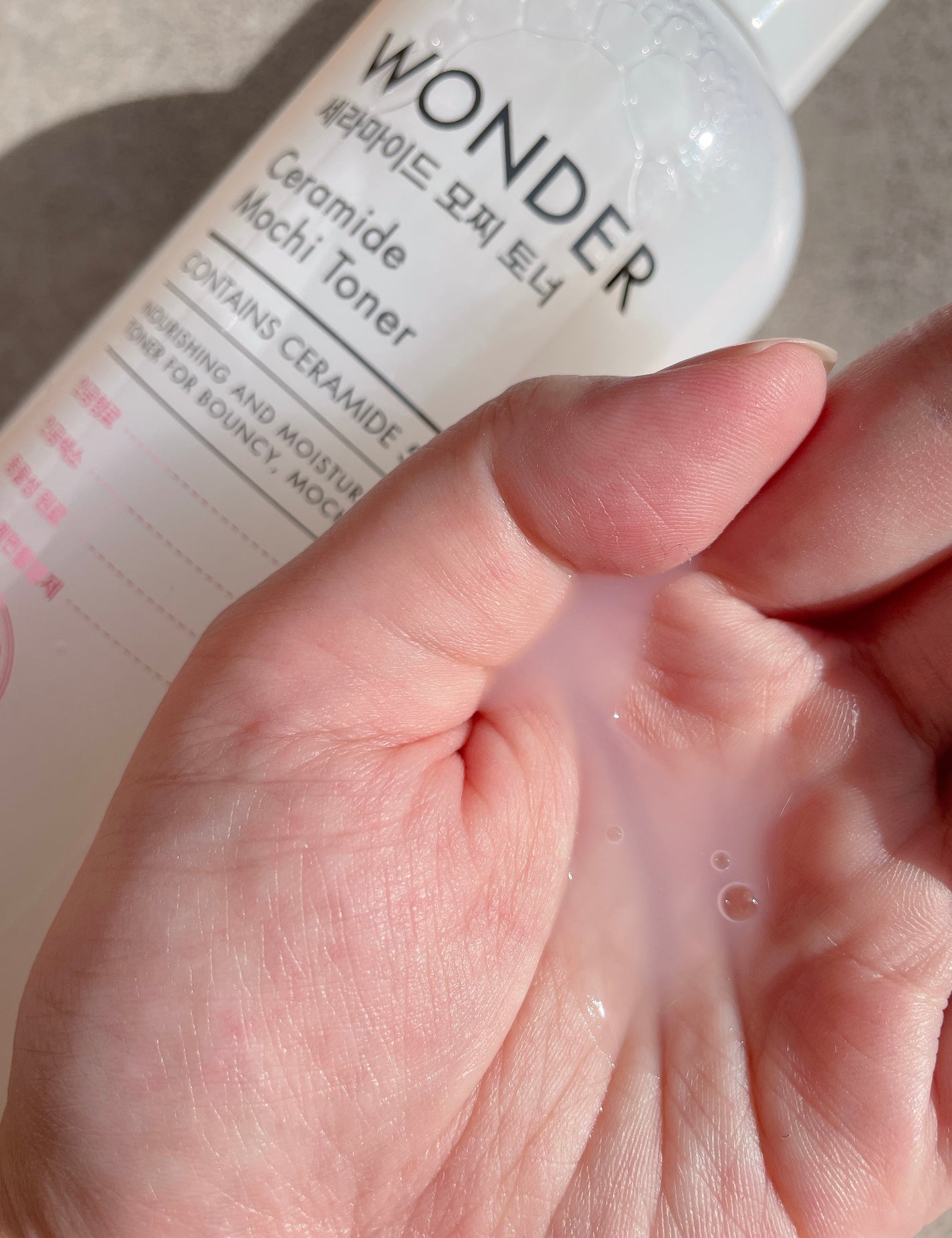 Wonder Ceramide Mochi Toner(トニーモリーワンダーCモチトナー)/TONYMOLY/化粧水を使ったクチコミ(2枚目)