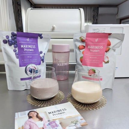 マリネスプロテイン ブルーベリーヨーグルト/mariness/その他プロテインを使ったクチコミ(5枚目)