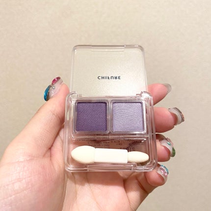 ツイン カラー アイシャドウ 35 パープル系/ちふれ/アイシャドウパレットの画像