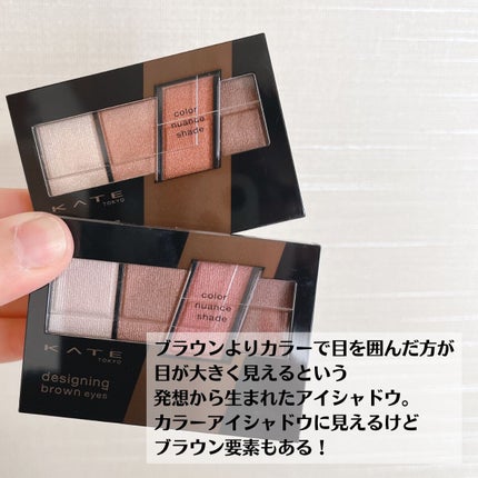 デザイニングブラウンアイズ/KATE/アイシャドウパレットを使ったクチコミ(4枚目)