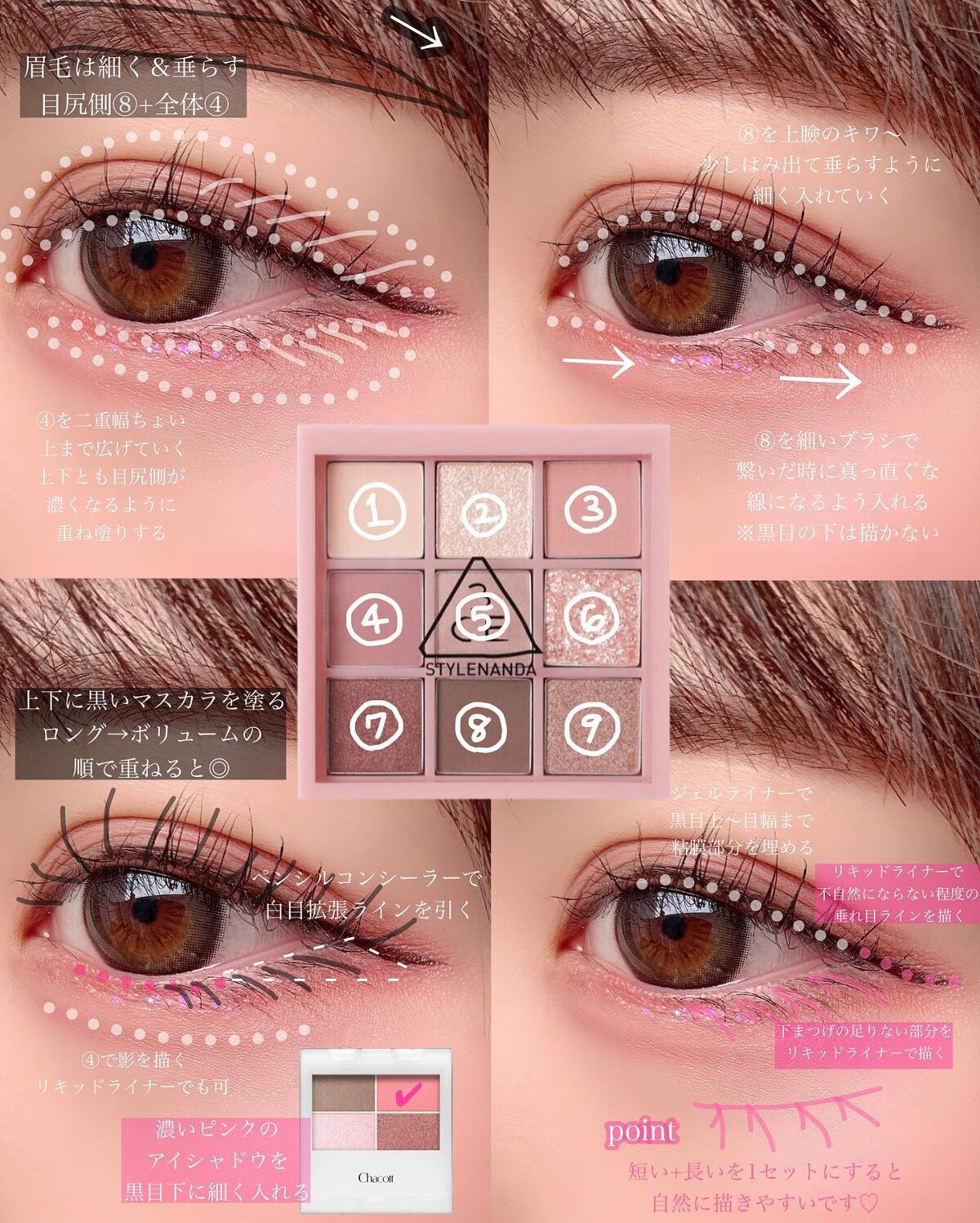 3CE マルチアイカラーパレット/3CE/アイシャドウパレットを使ったクチコミ(5枚目)