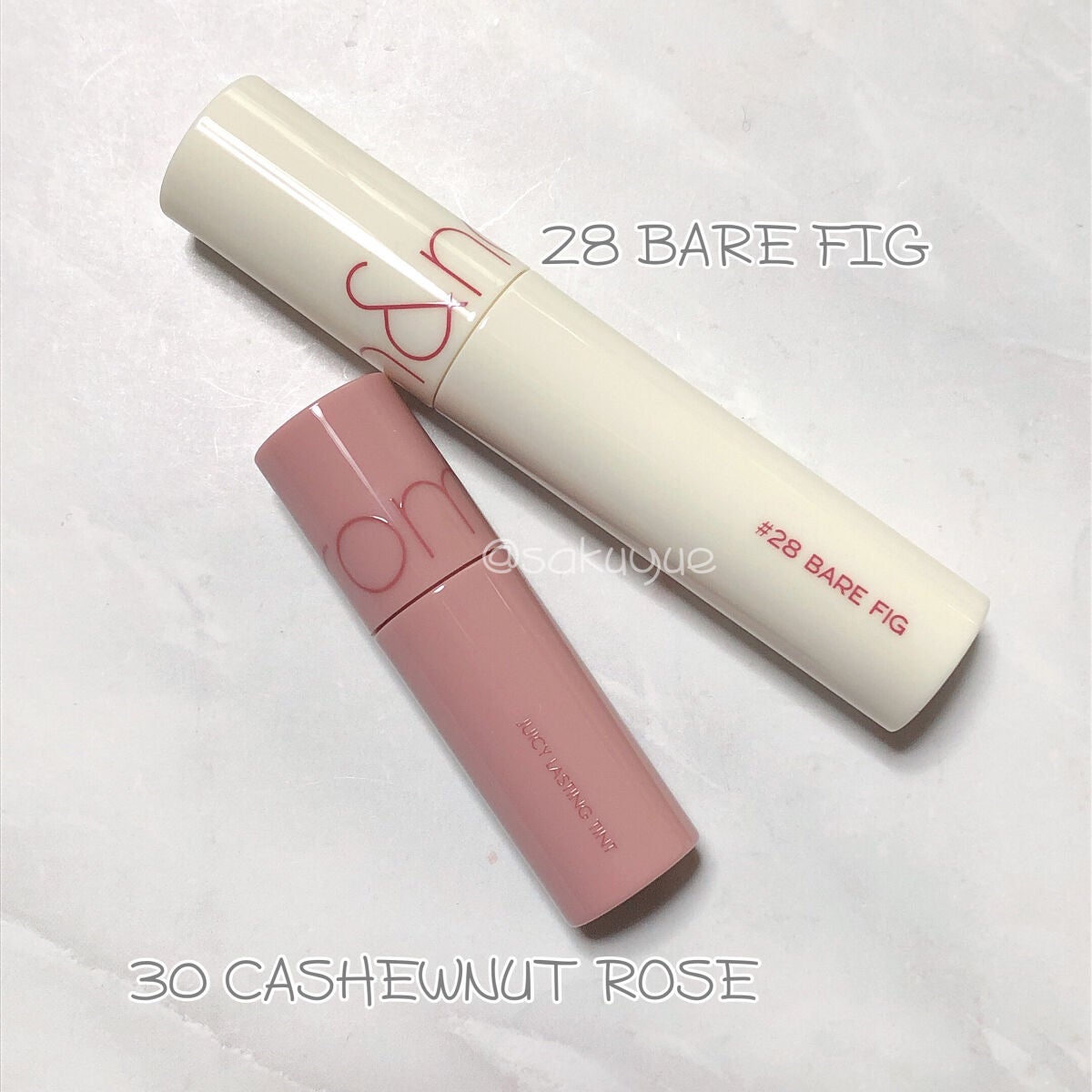 ジューシーラスティングティント ウィズミニセット/rom&nd/リップティントを使ったクチコミ(2枚目)