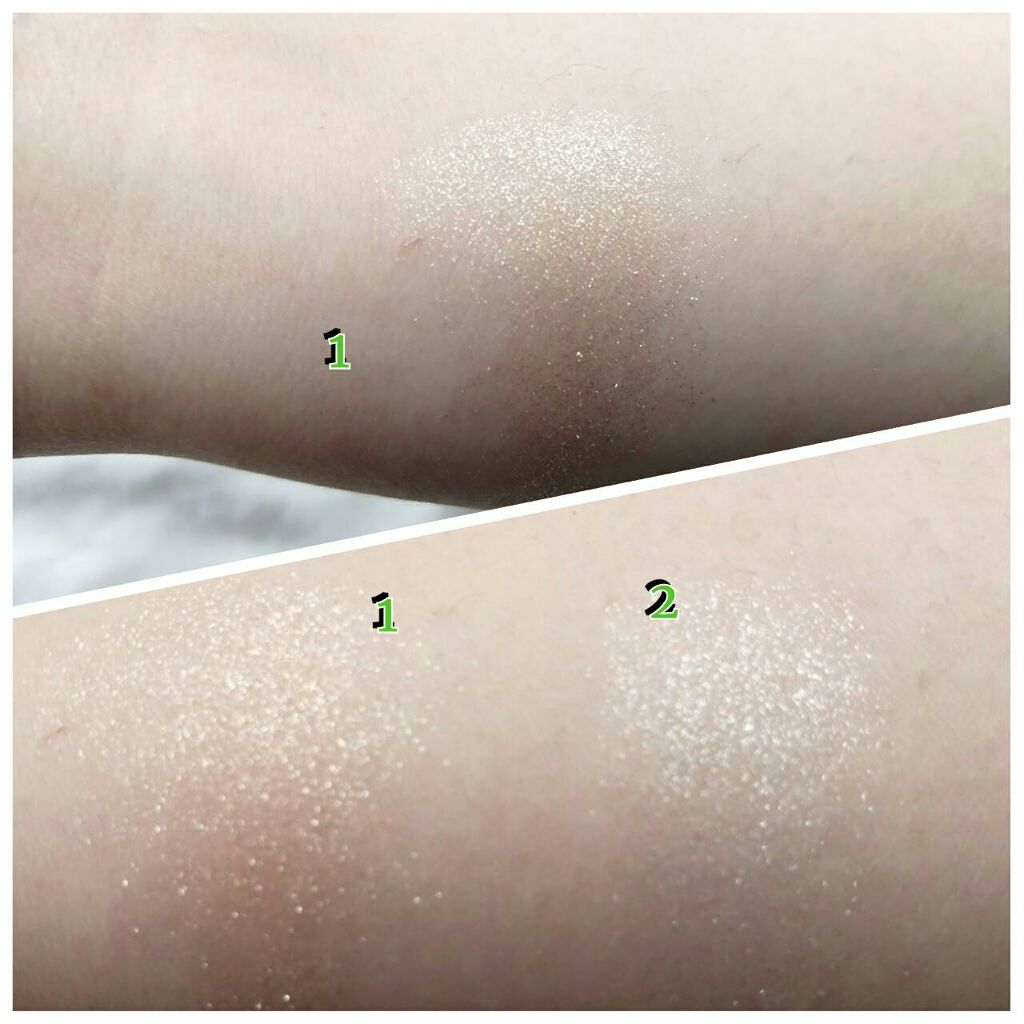 グリッター シャドウ カラー/rom&nd/グリッターを使ったクチコミ(2枚目)