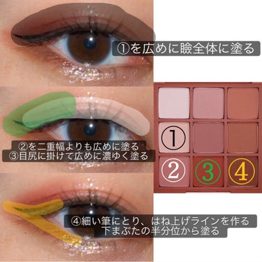 3CE MOOD RECIPE MULTI EYE COLOR PALETTE/3CE/アイシャドウパレットを使ったクチコミ（2枚目）