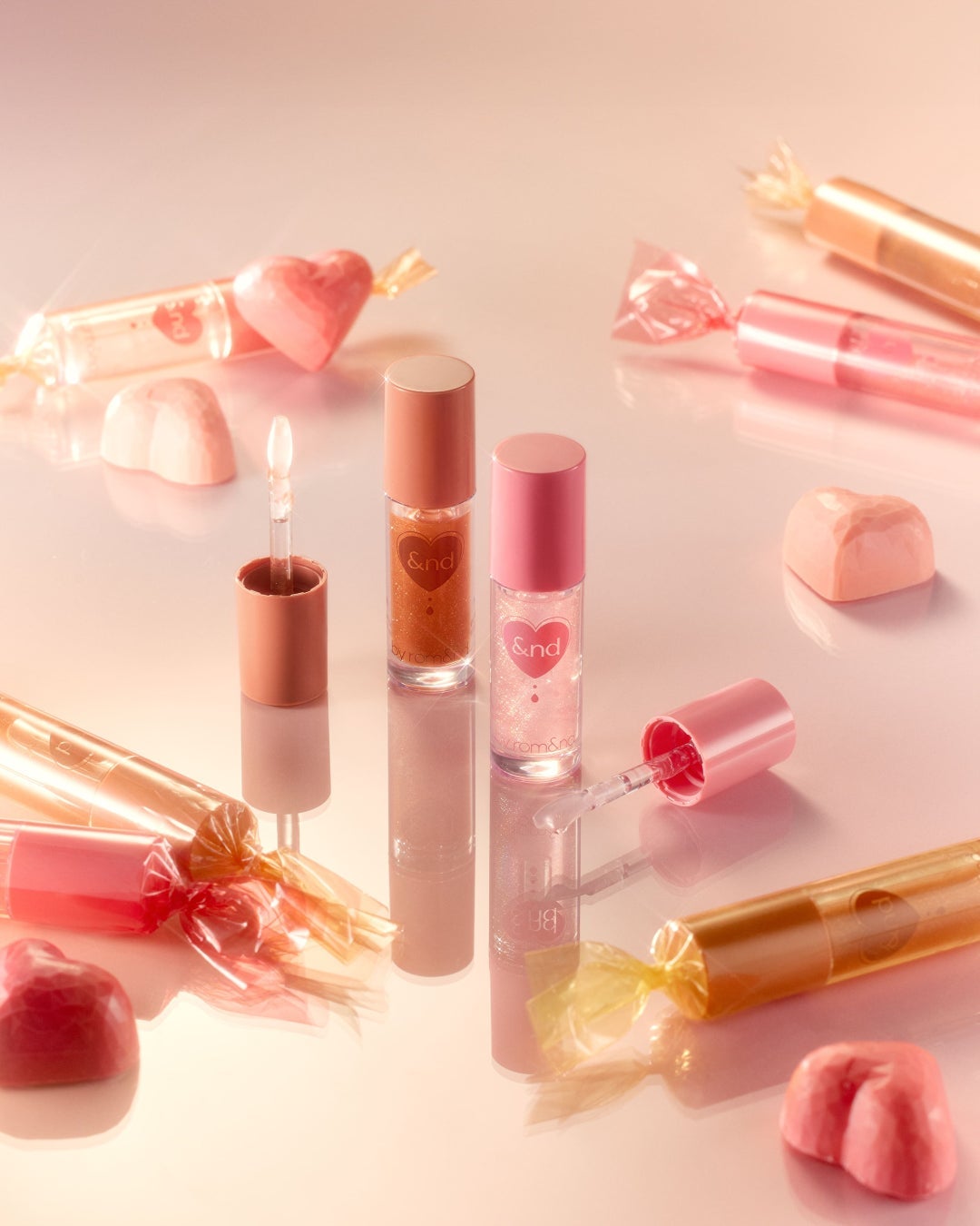 グラッシーコーティンググロス &nd by rom&nd