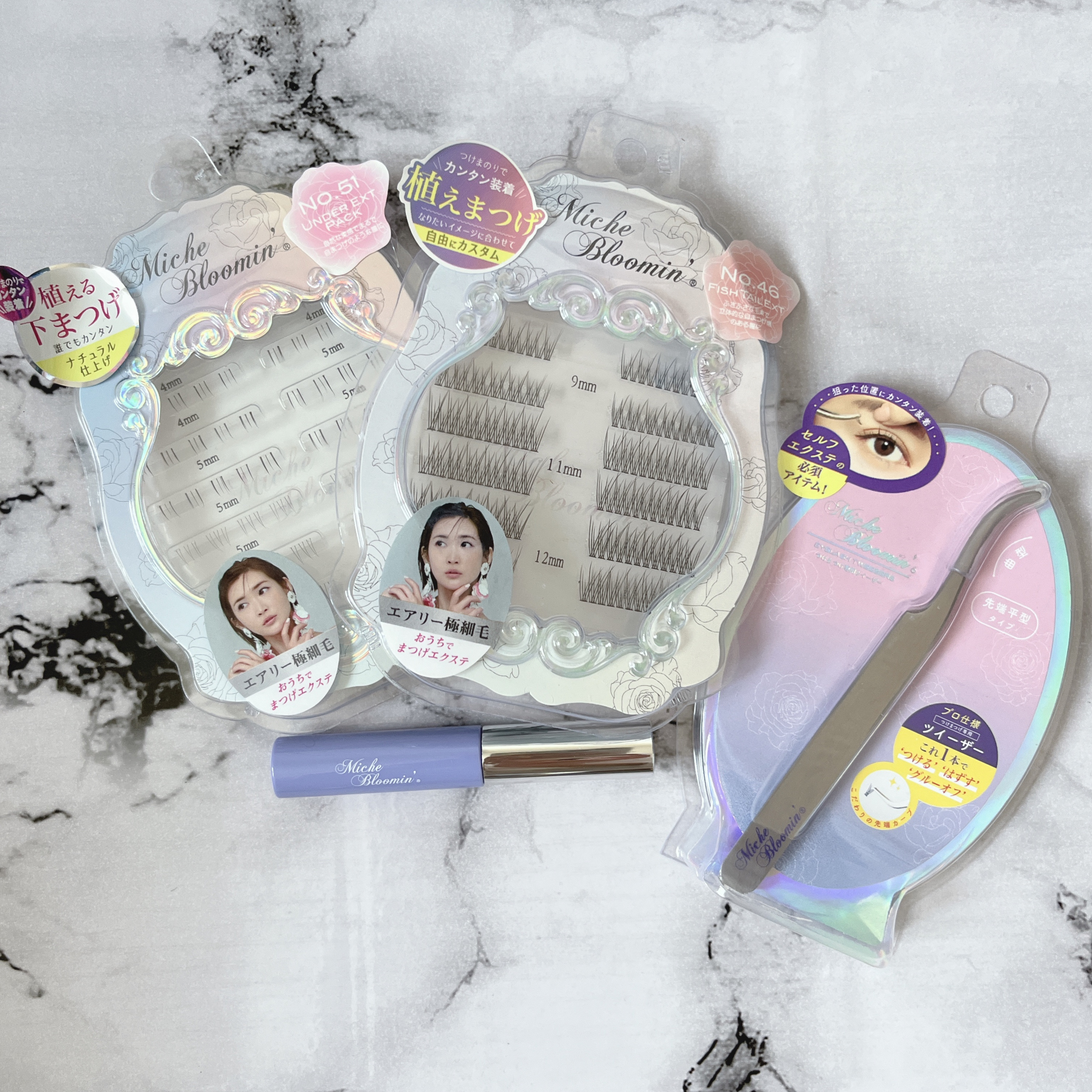 アイラッシュ セルフエクステライン NO.46 フィッシュテールエクステ/ミッシュブルーミン/つけまつげを使ったクチコミ（1枚目）