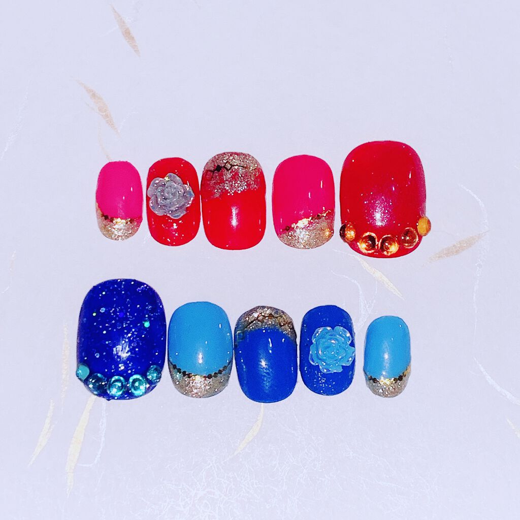 ジュエリーネイルシール/キャンドゥ/ネイルシールを使ったクチコミ（1枚目）