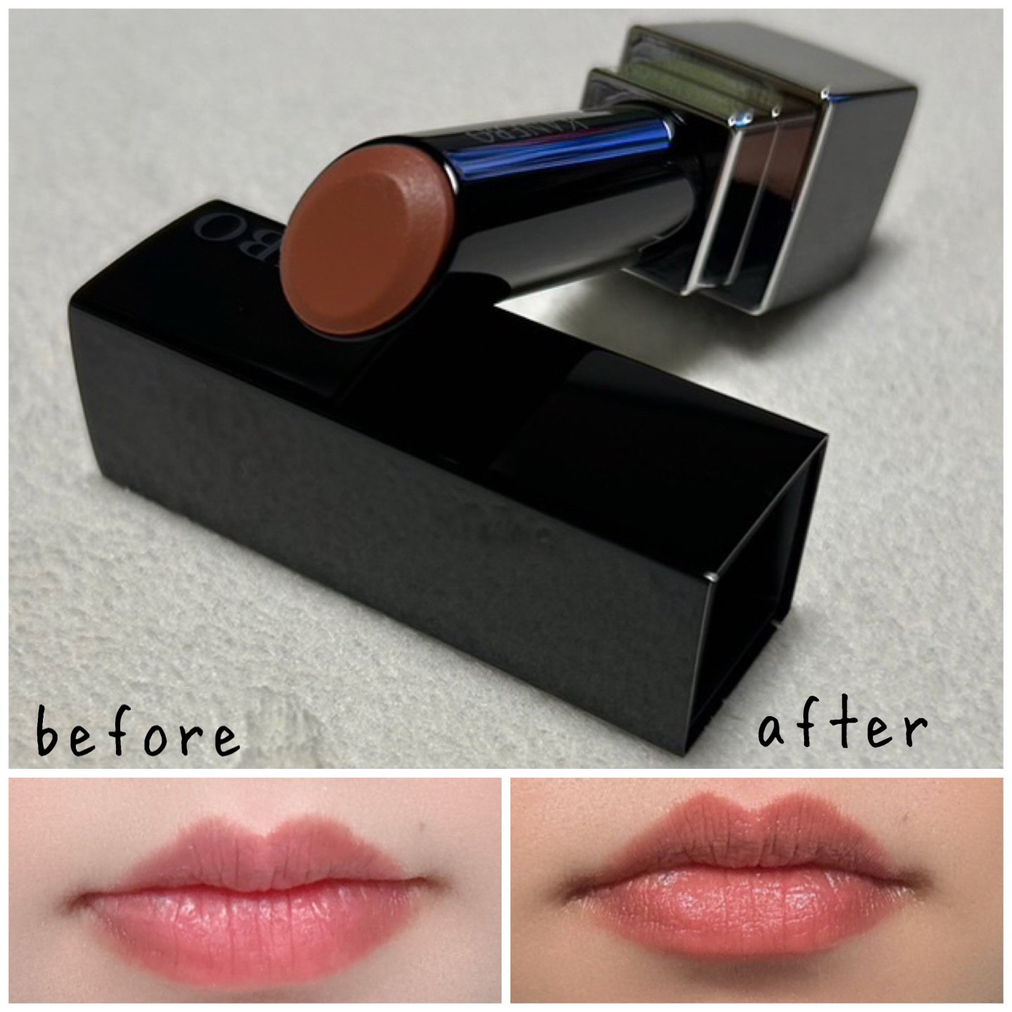 ルージュスターヴァイブラント V09 Innocent Mood/KANEBO/口紅を使ったクチコミ（3枚目）