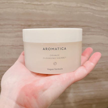 オレンジクレンジングシャーベット/AROMATICA/クレンジングバームを使ったクチコミ(7枚目)