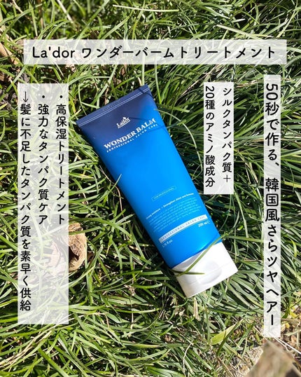 WONDER BALM/La'dor/洗い流すヘアトリートメントを使ったクチコミ(2枚目)